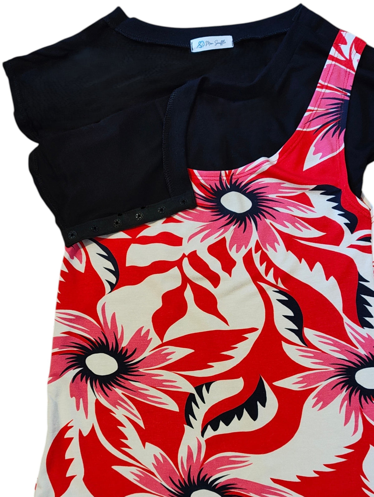 Tunique enfant Inspiration Florale – adapté, ouverture épaules