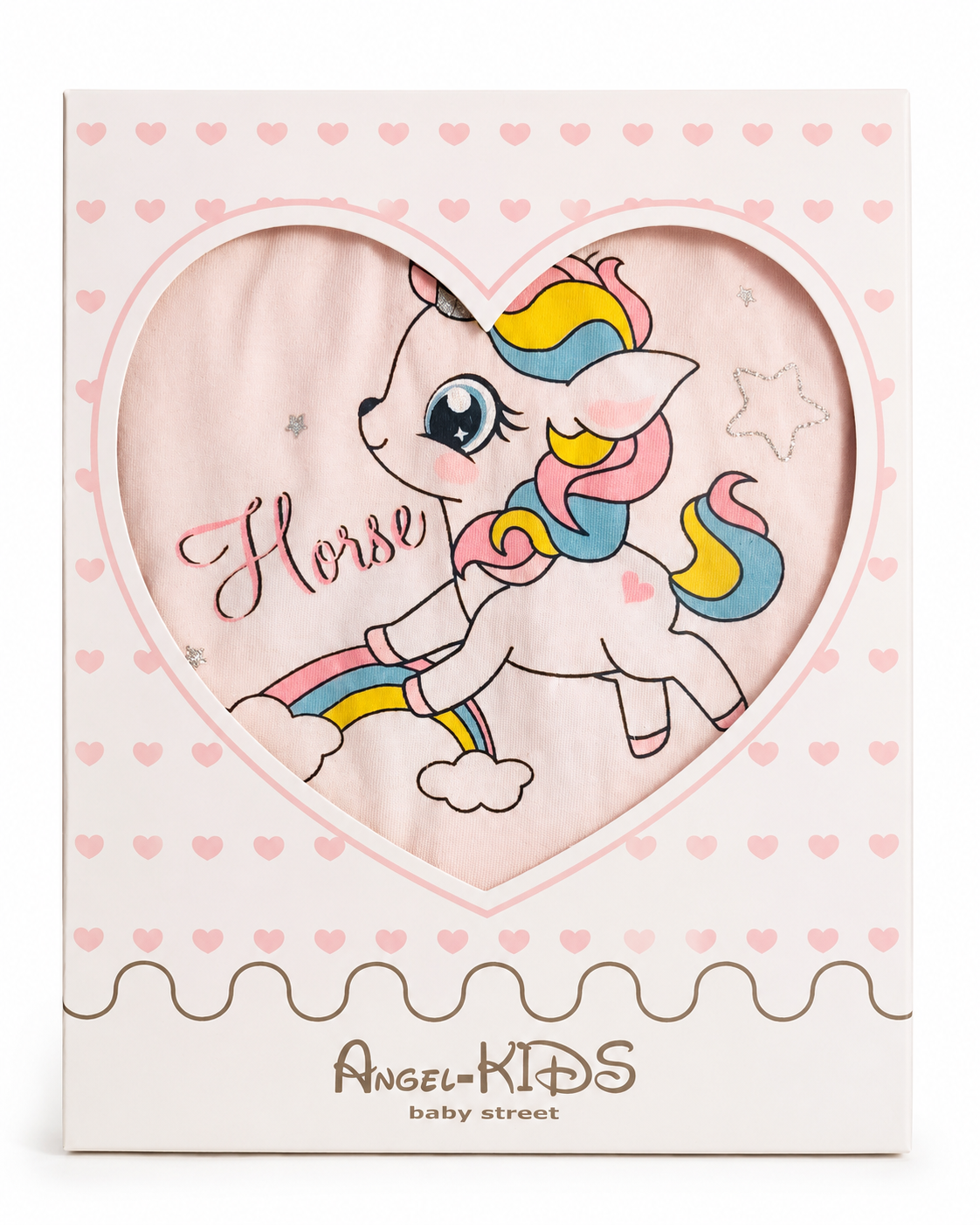 Coffret Combishort bébé licorne