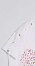 T-shirt Cœur – Boutons-pression