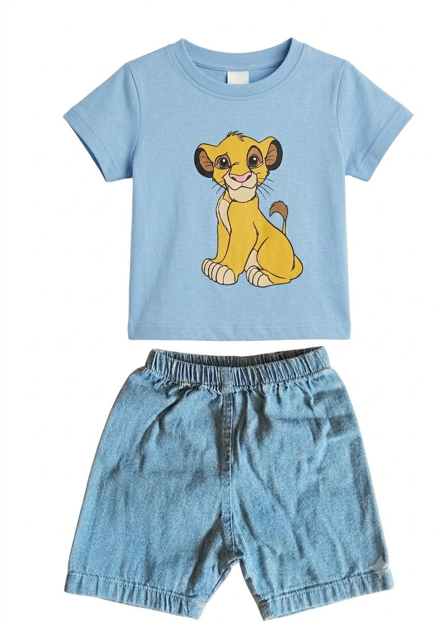 Ensemble enfant t-shirt & short jean
