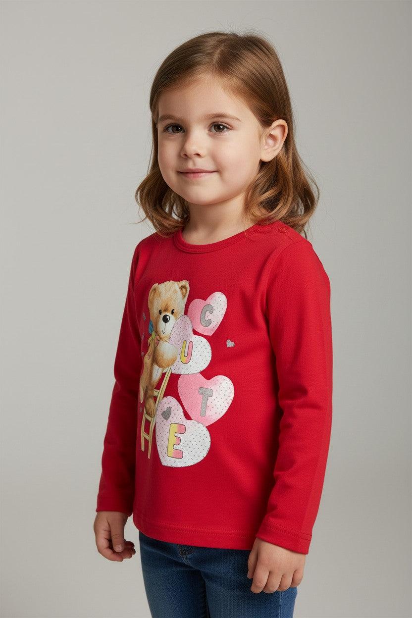 T-shirt bébé/enfant « CUTE » – manches longues