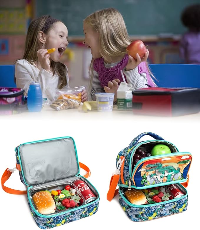 Sac isotherme Dino – Repas, goûter & médicaments au frais
