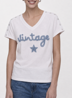T-shirt adapté à boutons-pression – VINTAGE